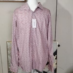 ETON Men's Pink Floral Shirt